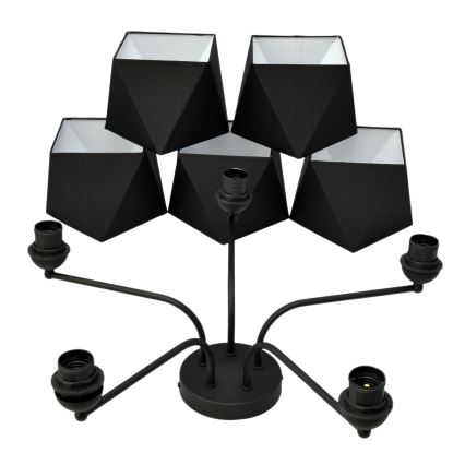 Lampadario ADAMANT 5xE27/15W/230V nero