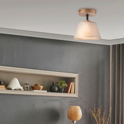 Plafoniera ANTONIO 1xE14/60W/230V beige/rovere