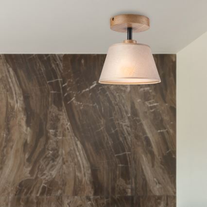 Plafoniera ANTONIO 1xE14/60W/230V beige/rovere