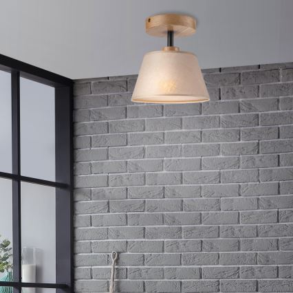 Plafoniera ANTONIO 1xE14/60W/230V beige/rovere