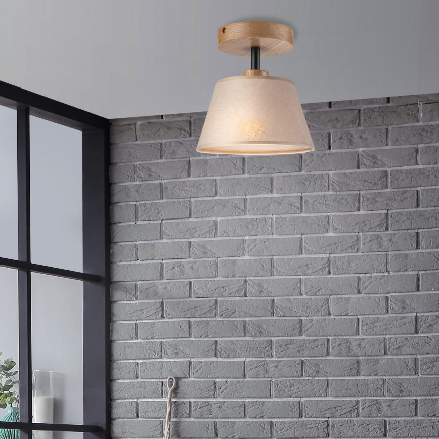 Plafoniera ANTONIO 1xE14/60W/230V beige/rovere