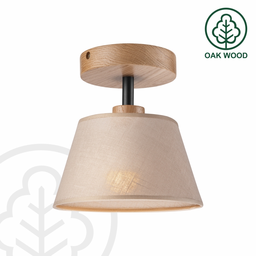 Plafoniera ANTONIO 1xE14/60W/230V beige/rovere