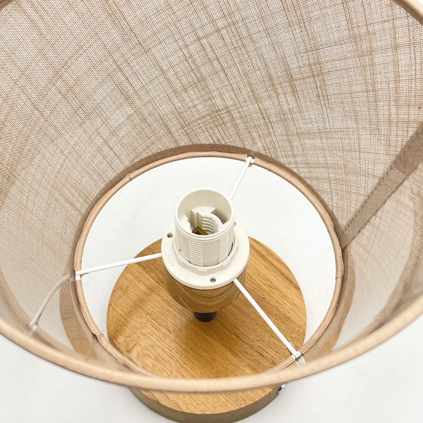 Plafoniera ANTONIO 1xE14/60W/230V beige/rovere