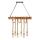 Lampadario con catena VINT 6xE27/40W/230V in bambù