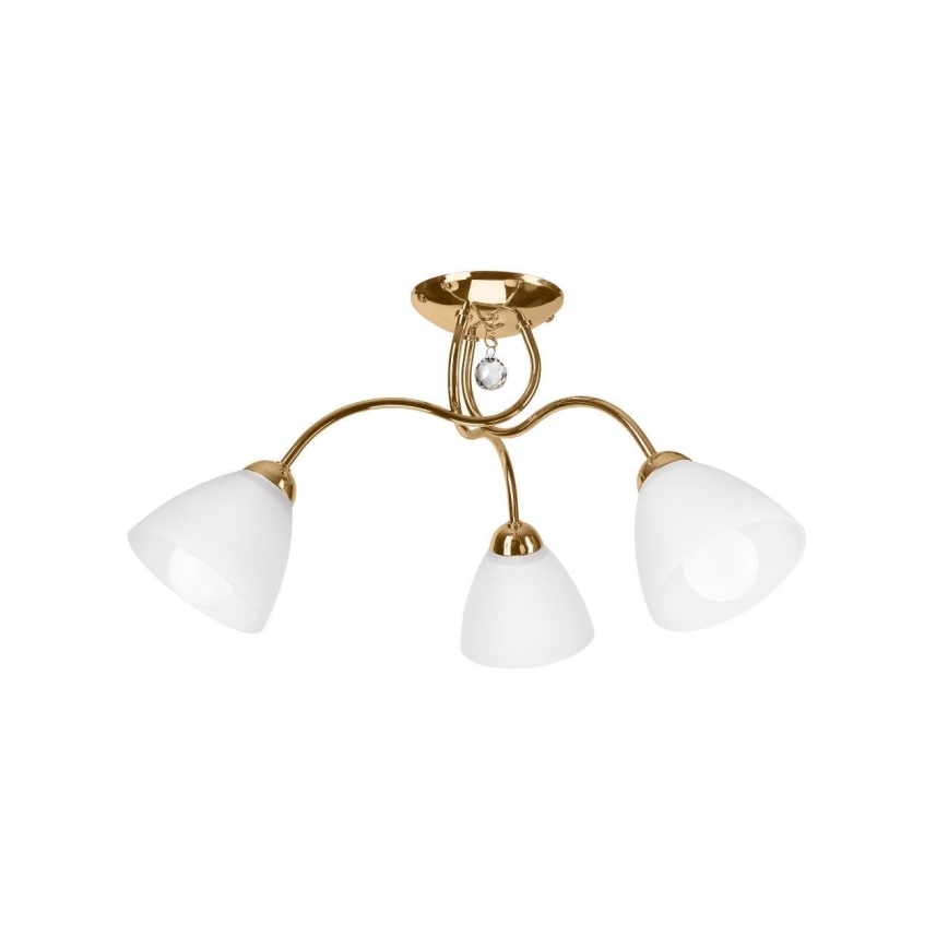 Lampadario da parete MIRANDA 3xE27/60W/230V oro
