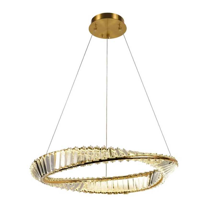 Lampadario di cristallo a LED dimmerabile su una stringa LED/40W/230V + telecomando