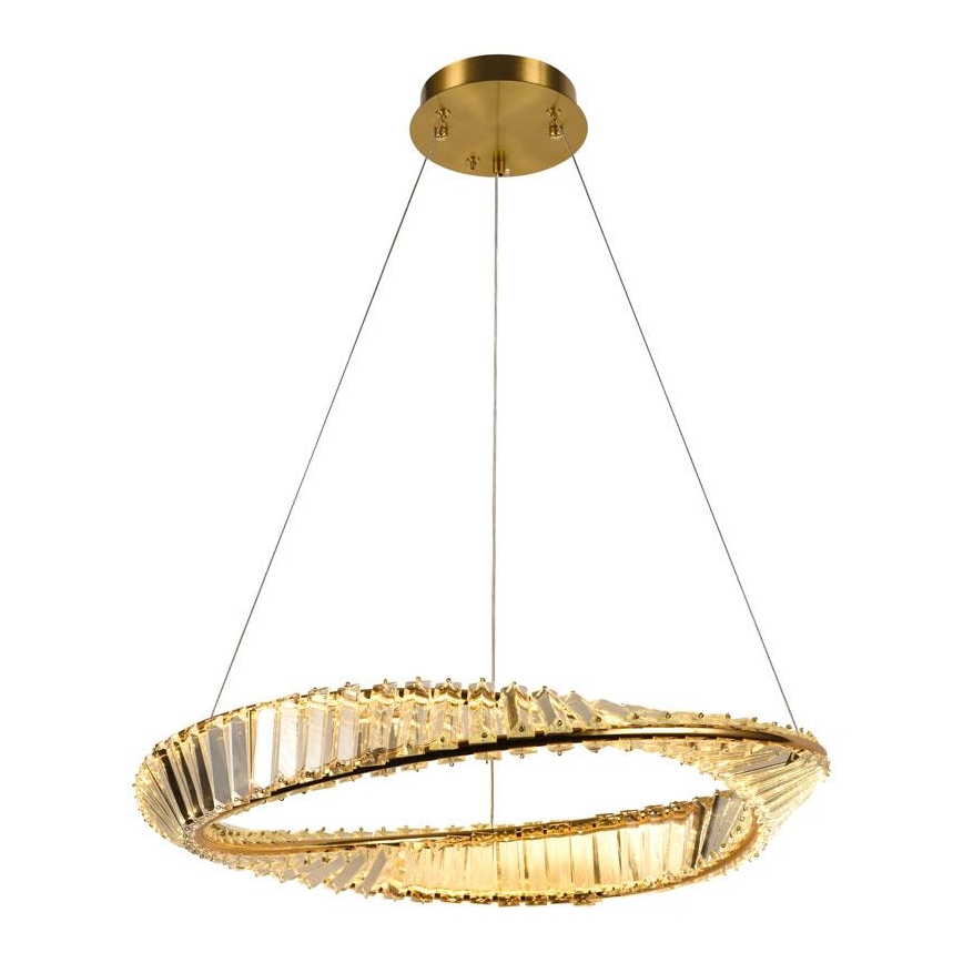 Lampadario di cristallo a LED dimmerabile su una stringa LED/40W/230V + telecomando