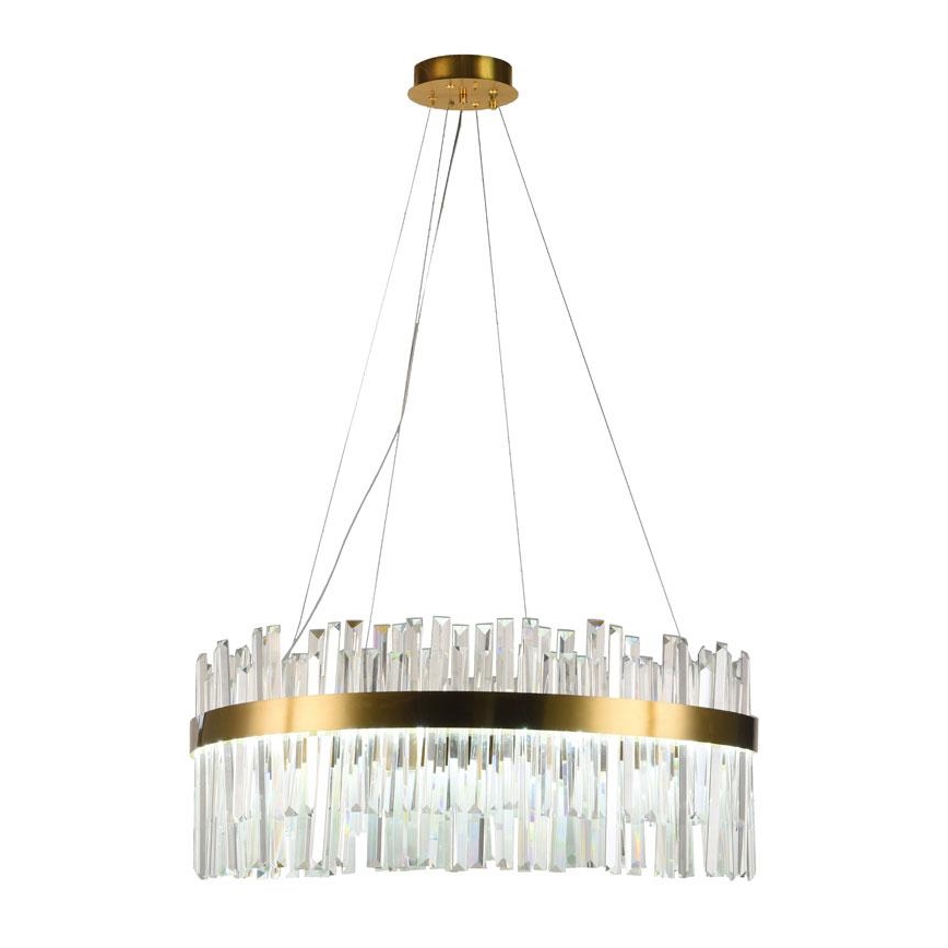 Lampadario di cristallo a LED dimmerabile su una stringa LED/80W/230V + telecomando