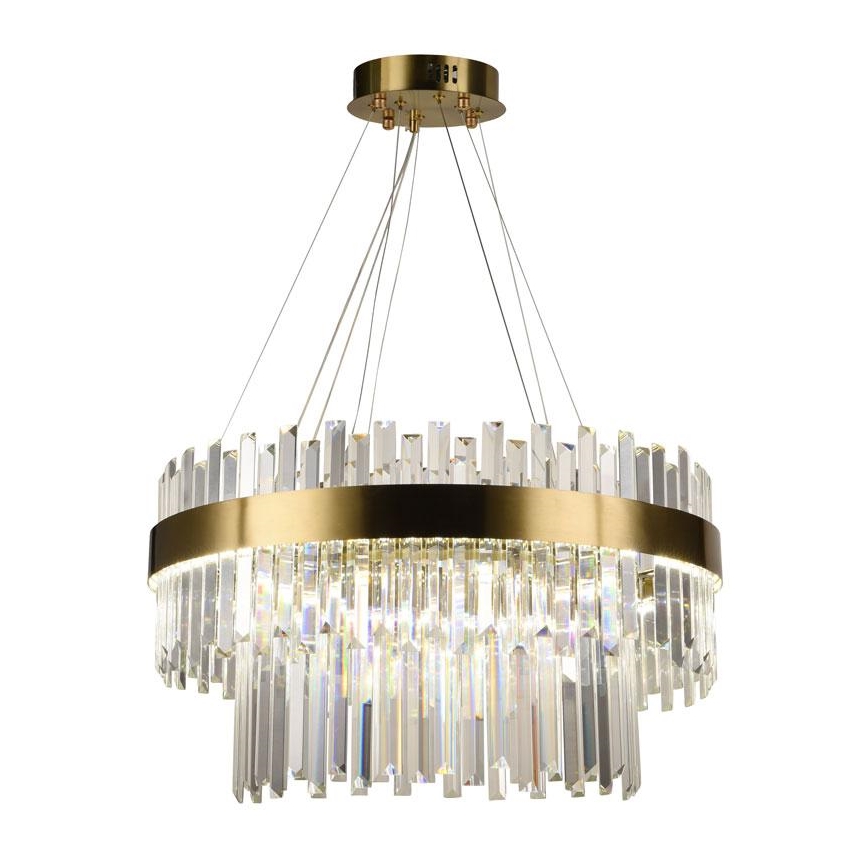 Lampadario di cristallo a LED dimmerabile su una stringa LED/80W/230V + telecomando