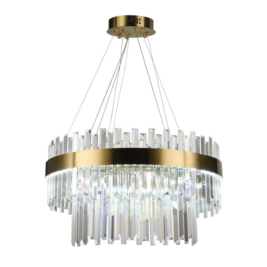Lampadario di cristallo a LED dimmerabile su una stringa LED/80W/230V + telecomando