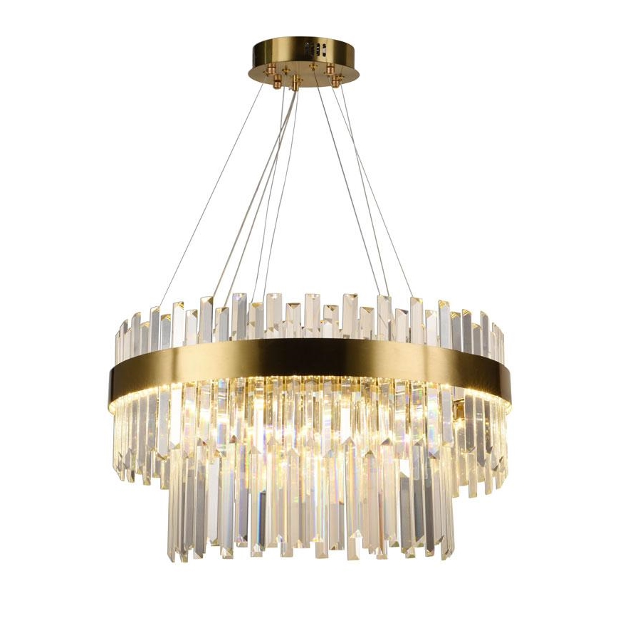 Lampadario di cristallo a LED dimmerabile su una stringa LED/80W/230V + telecomando