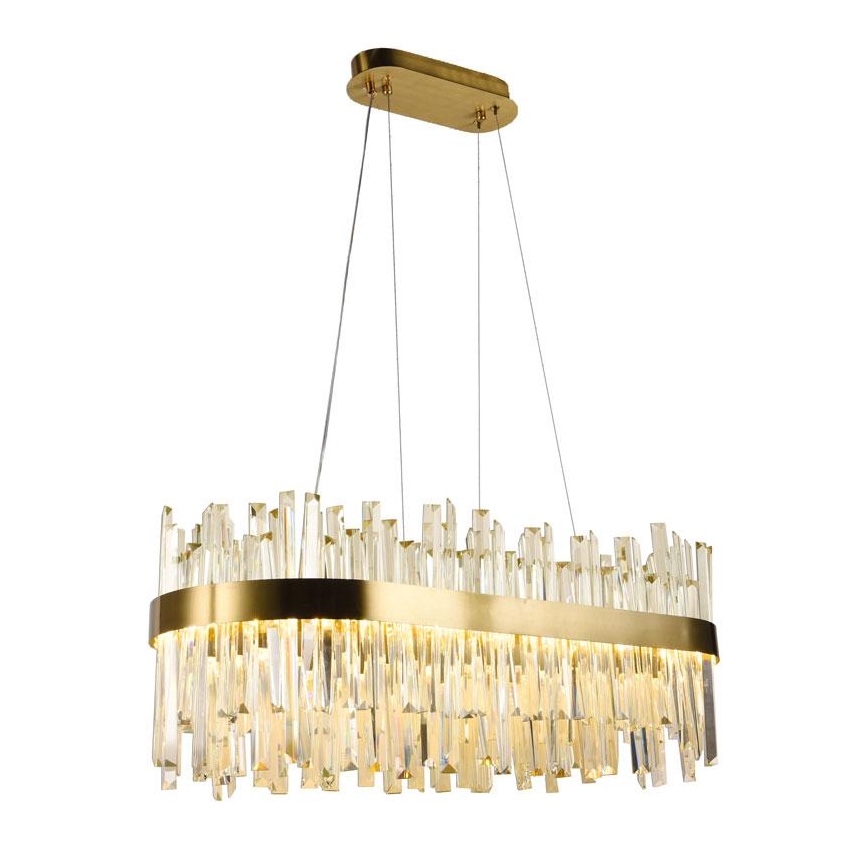 Lampadario di cristallo a LED dimmerabile su una stringa LED/90W/230V + telecomando