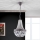 Lampadario di cristallo a sospensione con catena ARILA 1xE27/60W/230V diametro 25,5 cm marrone/patina