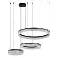 Lampadario di cristallo LED dimmerabile su cavo THALIA LED/120W/230V 3000-6000K + telecomando