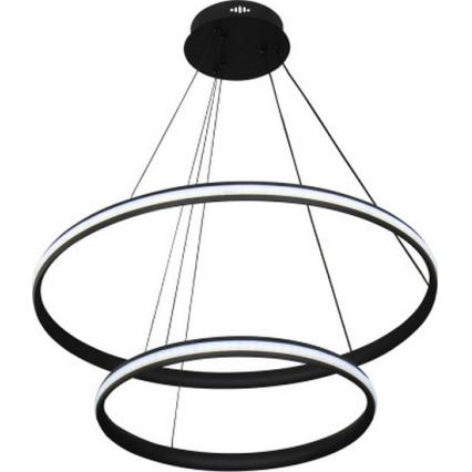 Lampadario LED dimmerabile a sospensione con cavo LED/90W/230V 3000-6500K Ø 60 cm + telecomando