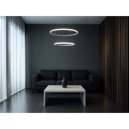Lampadario LED dimmerabile su cavo LED/55W/230V 3000-6500K Ø 60 cm + telecomando