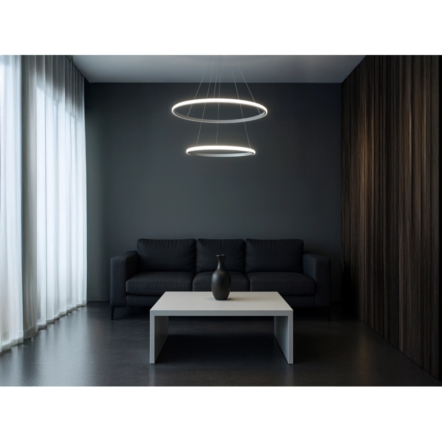 Lampadario LED dimmerabile su cavo LED/55W/230V 3000-6500K Ø 60 cm + telecomando