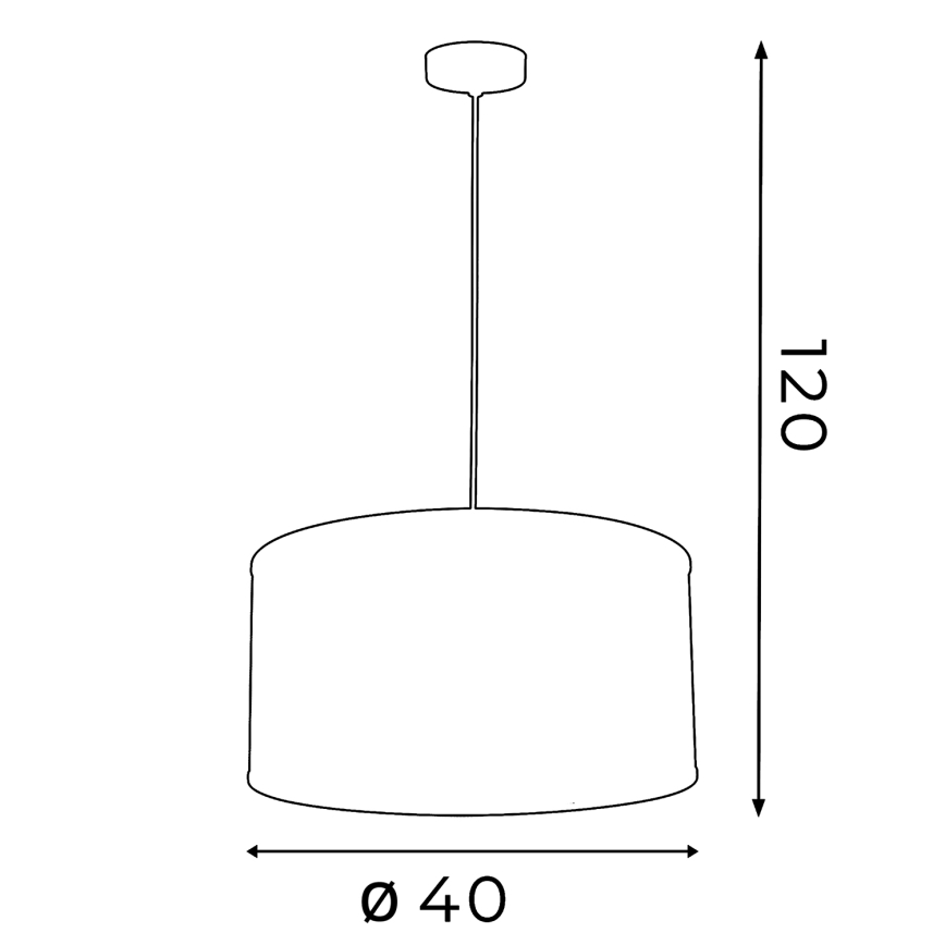 Lampadario FELIX 1xE27/60W/230V nero