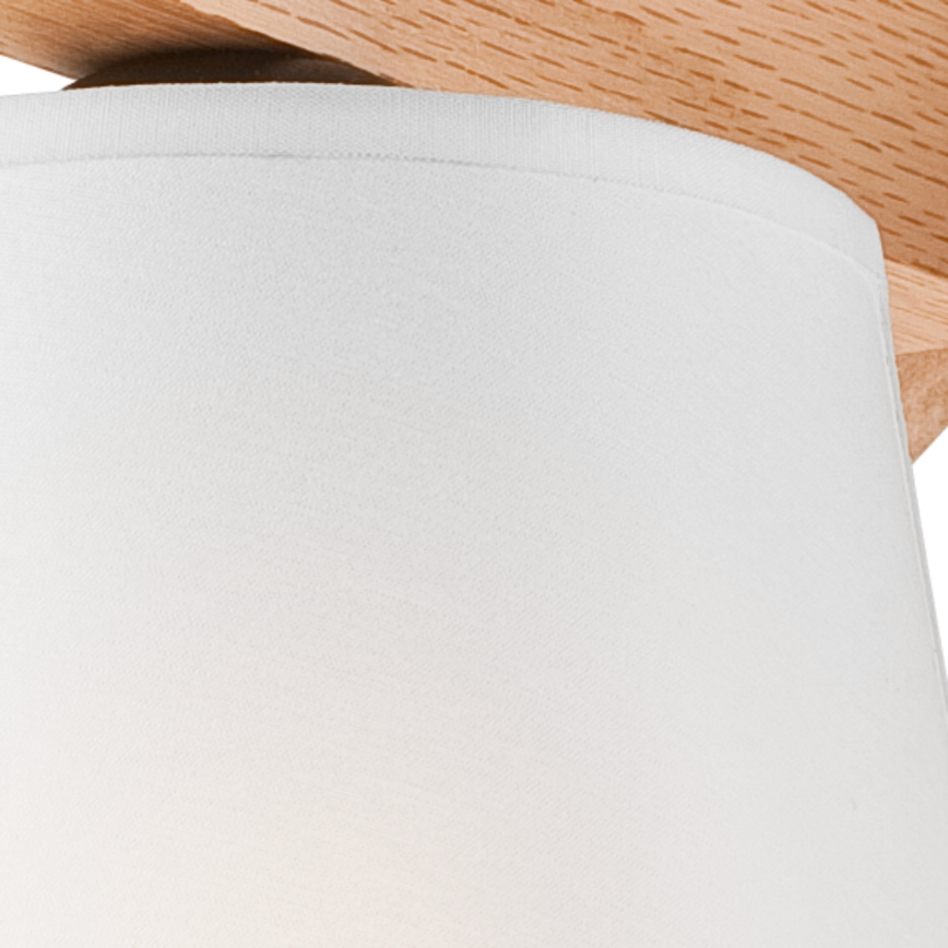 Lampadario fisso ANDREA 5×E27/60W/230V quercia/bianco