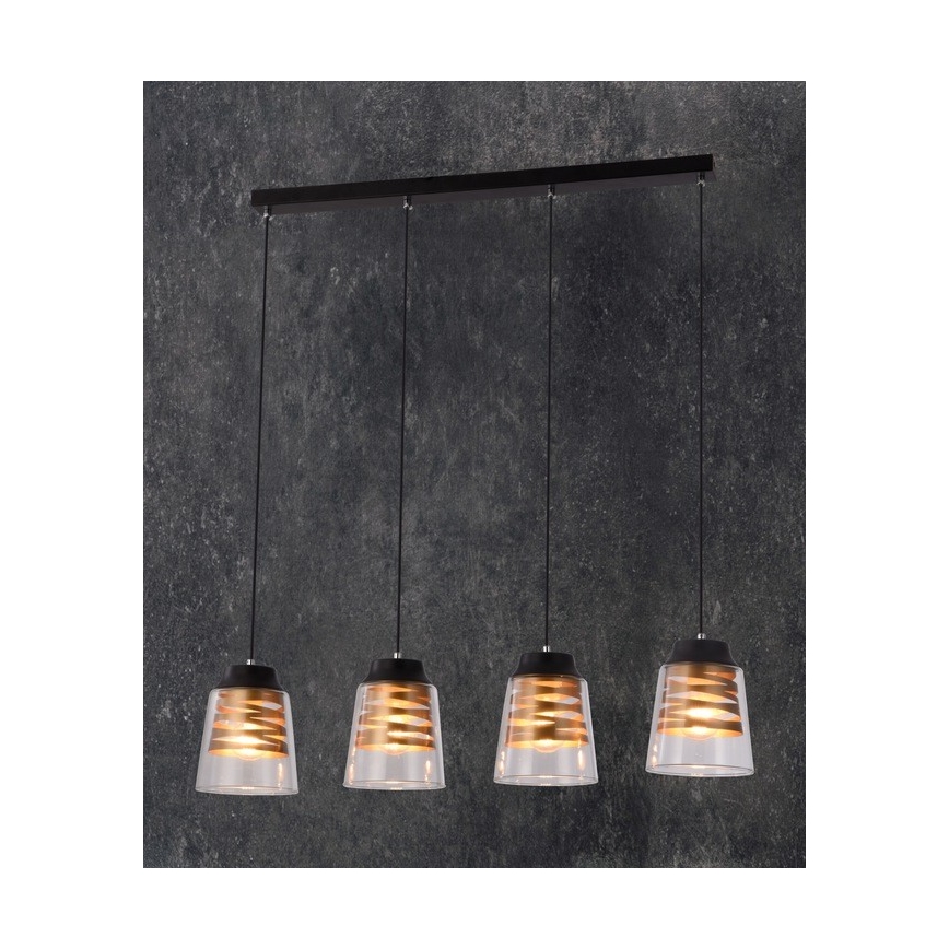 Lampadario fisso FRESNO 4xE27/60W/230V