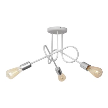 Lampadario fisso OXFORD 3xE27/15W/230V bianco