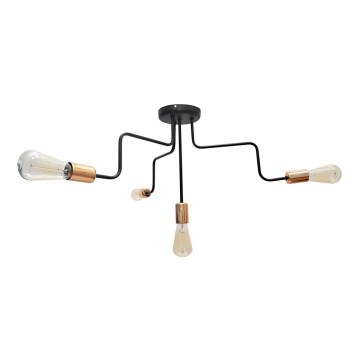 Lampadario fisso OXFORD 4xE27/15W/230V nero