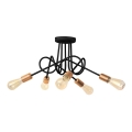 Lampadario fisso OXFORD 5xE27/15W/230V nero