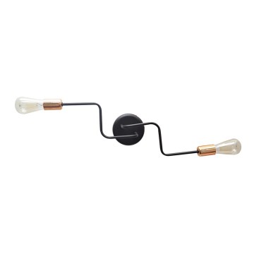 Lampadario fisso TUBE 2xE27/15W/230V nero