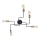 Lampadario fisso TUBE 5xE27/15W/230V