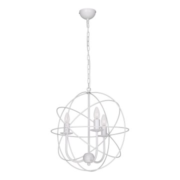 Lampadario GLOBE 3 3xE14/60W bianco
