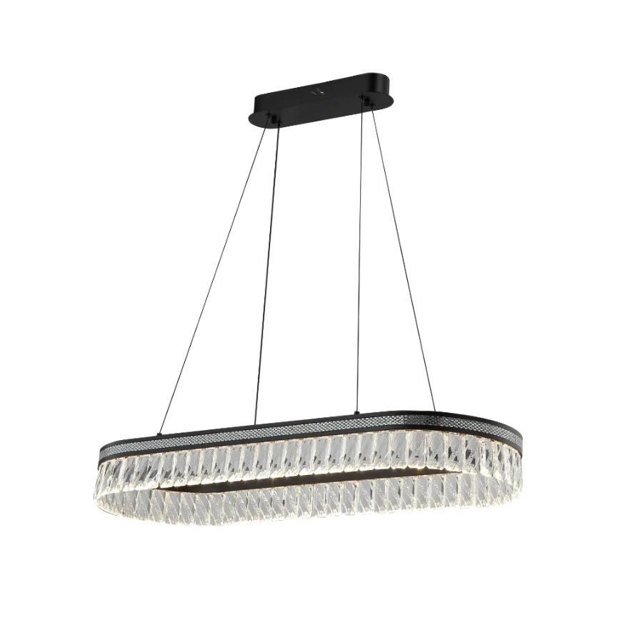 Lampadario LED dimmerabile in cristallo sospeso su cavo THALIA LED/50W/230V 3000-6000K + telecomando