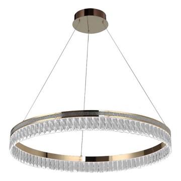Lampadario in cristallo LED dimmerabile a sospensione con cavo THALIA LED/55W/230V 3000-6000K Ø 80 cm + telecomando