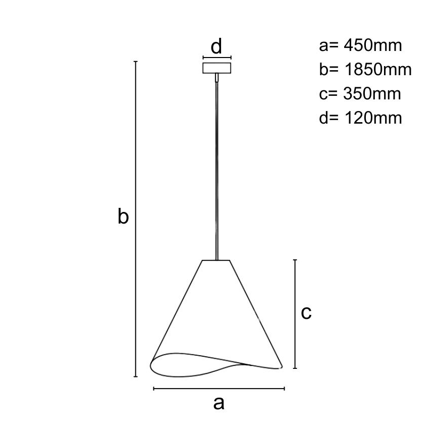 Lampadario in legno con cavo 1xE27/60W/230V Ø 45 cm massello/rovere/hevea
