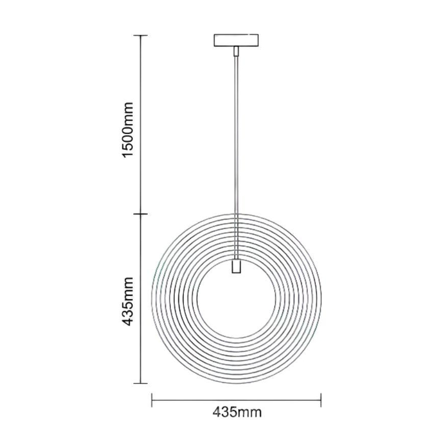 Lampadario in legno sospeso con cavo 1xE27/60W/230V Ø 43,5 cm massello/impiallacciatura/legno di caucciù (Hevea)