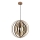 Lampadario in legno sospeso con cavo 1xE27/60W/230V, Ø 50 cm, legno massello/impiallacciatura/Hevea (legno di gomma)