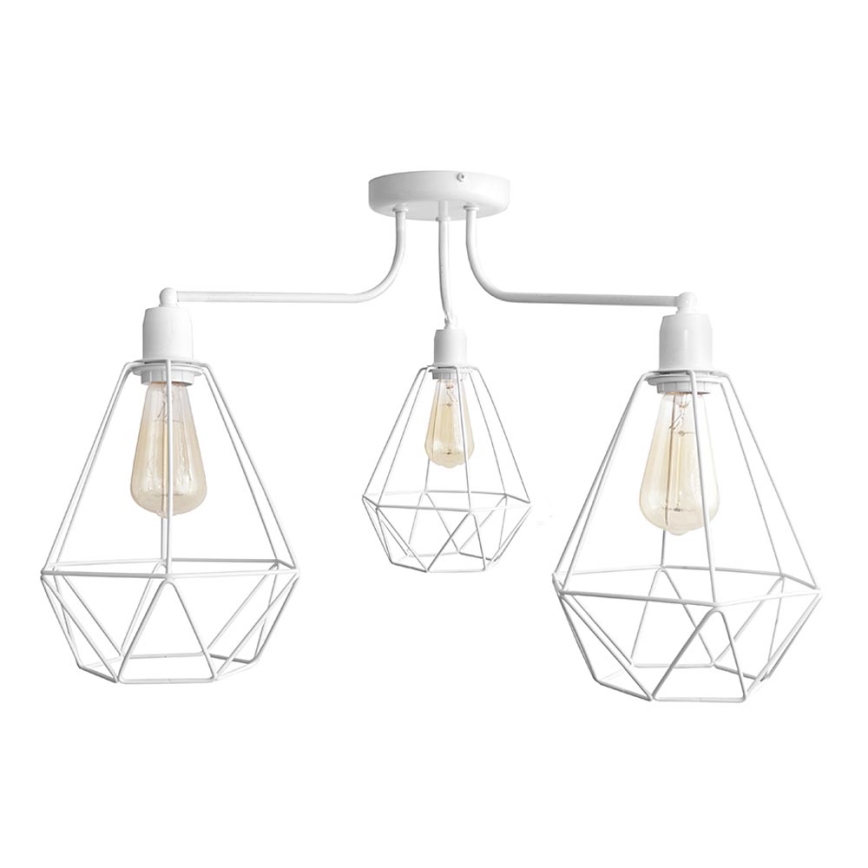 Lampadario KARO 3xE27/15W/230V bianco