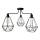 Lampadario KARO 3xE27/15W/230V nero
