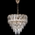 Lampadario LED a catena 7xE27/60W/230V + 4xLED/6W, diam. 40 cm, dorato