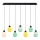 Lampadario LED a cavo CACTUS 7xLED/2,8W/230V 3000K verde/giallo/bianco