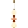 Lampadario LED a cavo FLORES LED/15W/230V oro/arancione/marrone