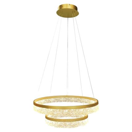 Lampadario LED a cavo GALA LED/54W/230V, diametro 60 cm, finitura dorata