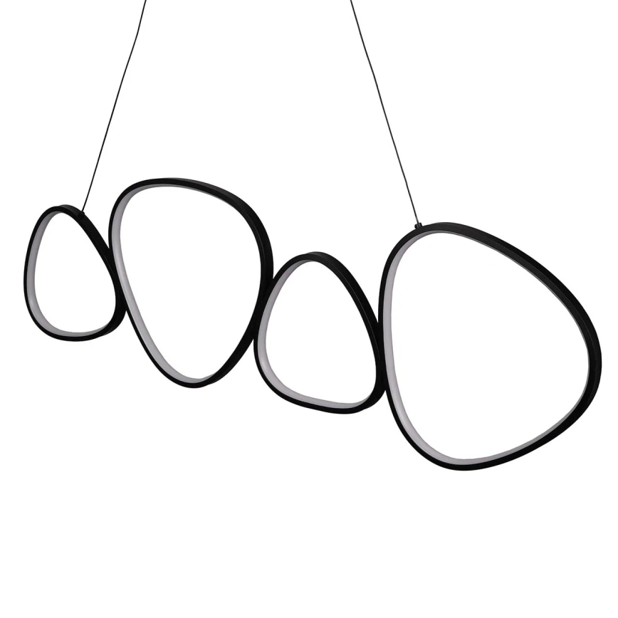 Lampadario LED a cavo PETRA LED/48W/230V 4000K nero