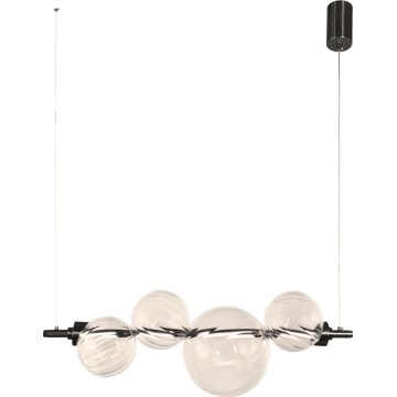 Lampadario LED a cavo PLAYA LED/12W/230V nero