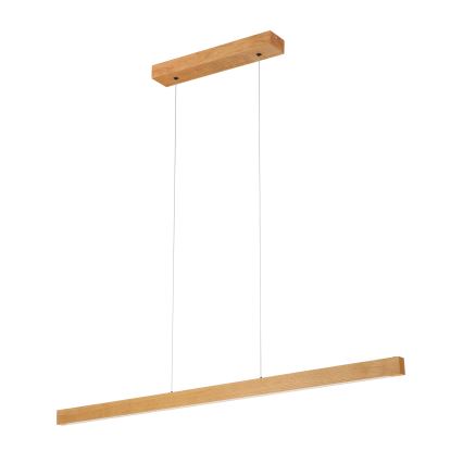 Lampadario LED a cavo VERDE LED/18W/230V 3000K 106 cm rovere