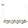 Lampadario LED a sospensione con cavo BOLLA LED/32W/230V cromo lucido/grigio fumé