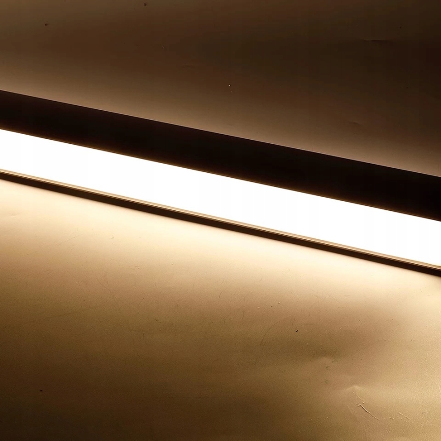Lampadario LED a sospensione con cavo LED/44W/230V 4000K 120 cm nero