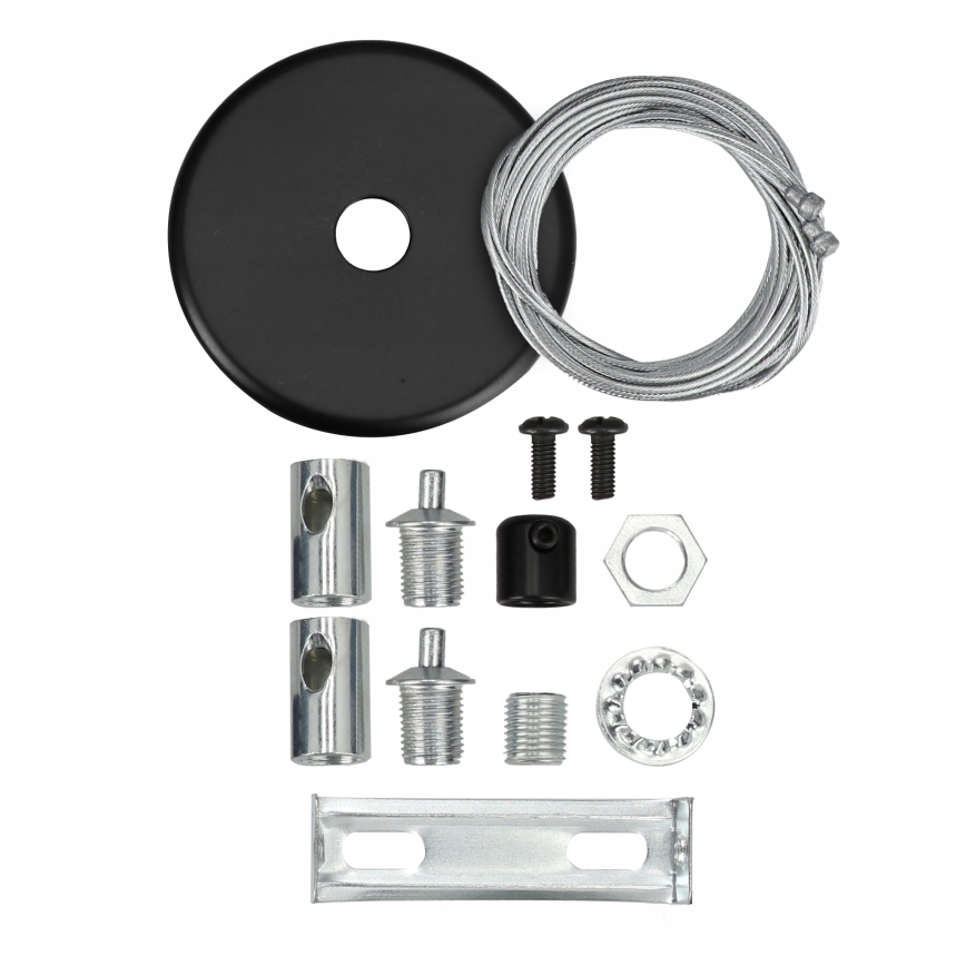 Lampadario LED a sospensione con cavo LED/44W/230V 4000K 120 cm nero