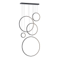 Lampadario LED a sospensione con cavo SATURNO LED/100W/230V nero