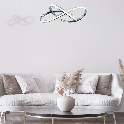 Lampadario LED a sospensione con filo CAPPIO LED/36W/230V cromo lucido