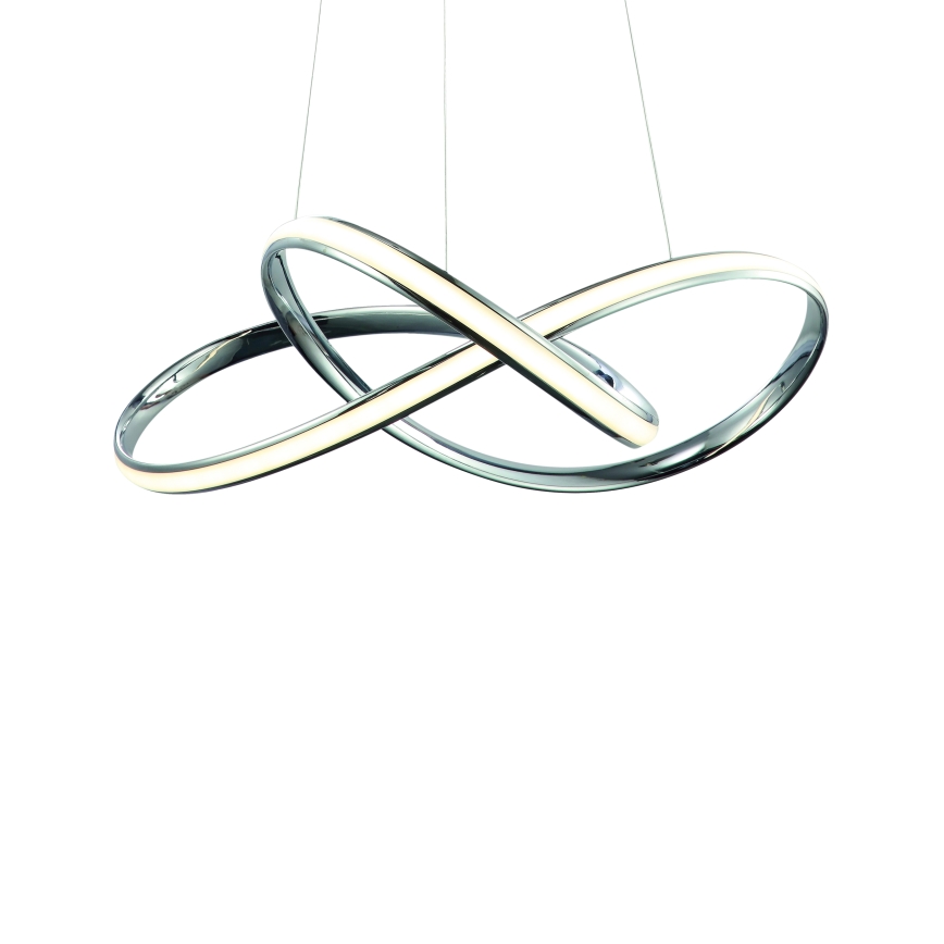 Lampadario LED a sospensione con filo CAPPIO LED/36W/230V cromo lucido